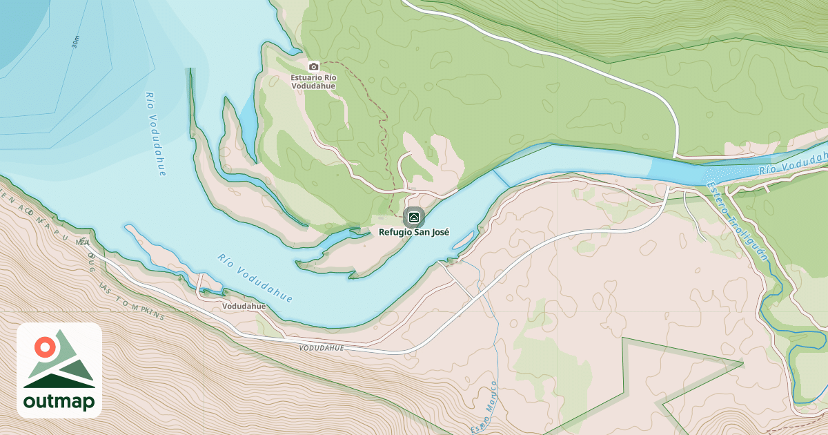 Map of Refugio San José