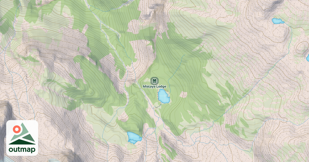 Map of Mistaya Lodge