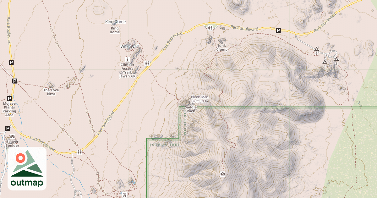 Map of Blinds Man Bluff