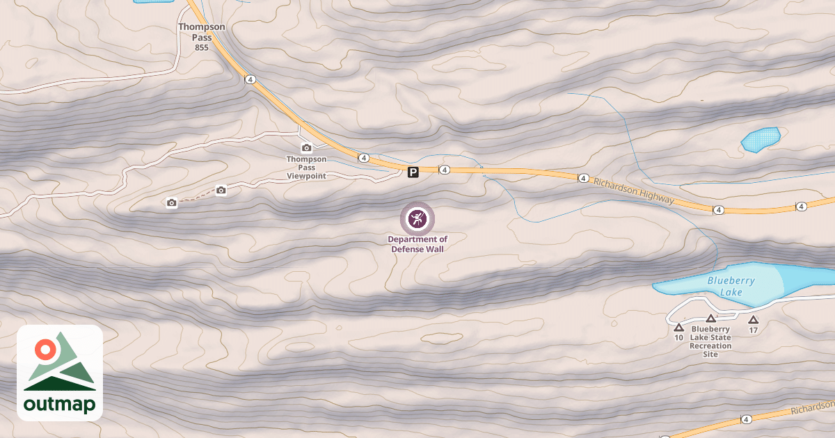Map of Department of Defense Wall