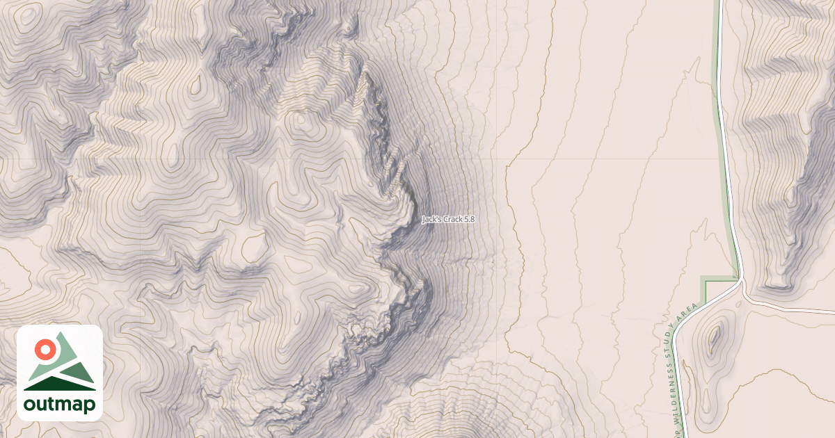 Map of Jack's Crack