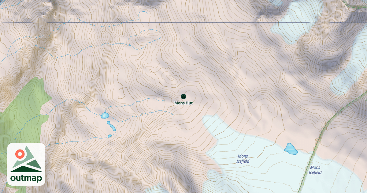 Map of Mons Hut