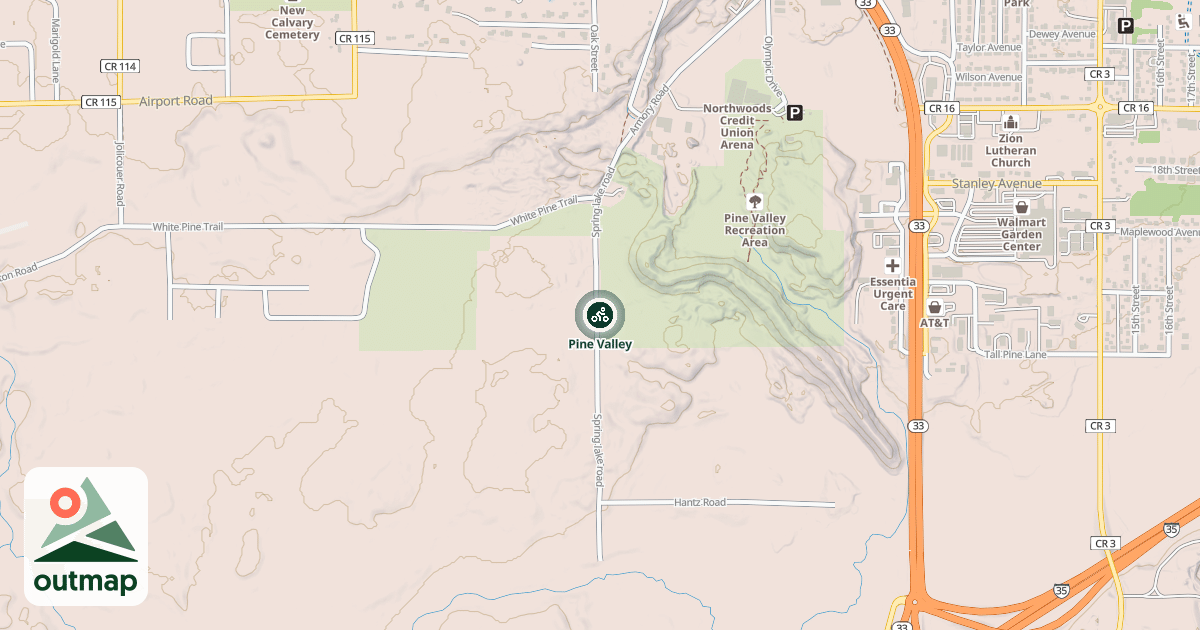 Map of Pine Valley