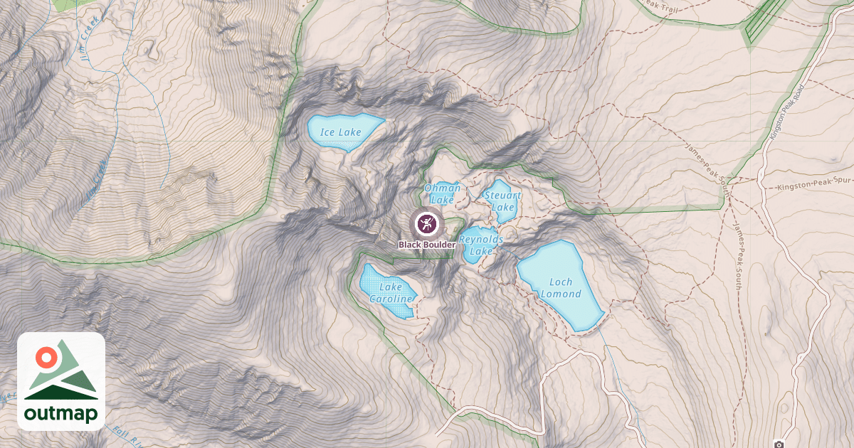 Map of Black Boulder