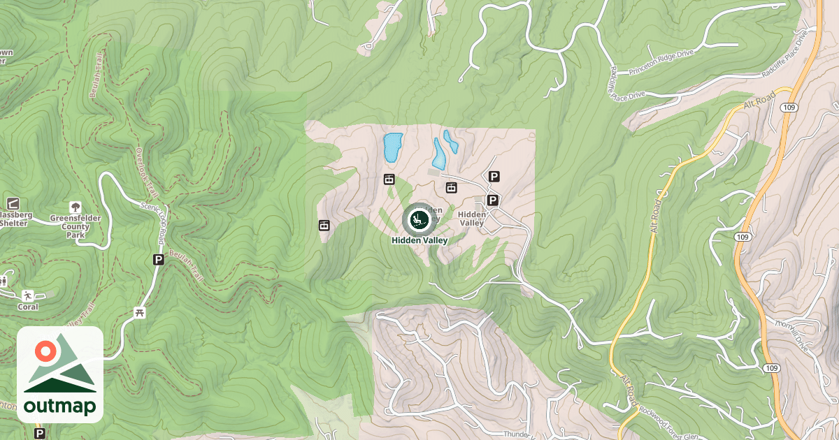 Map of Hidden Valley