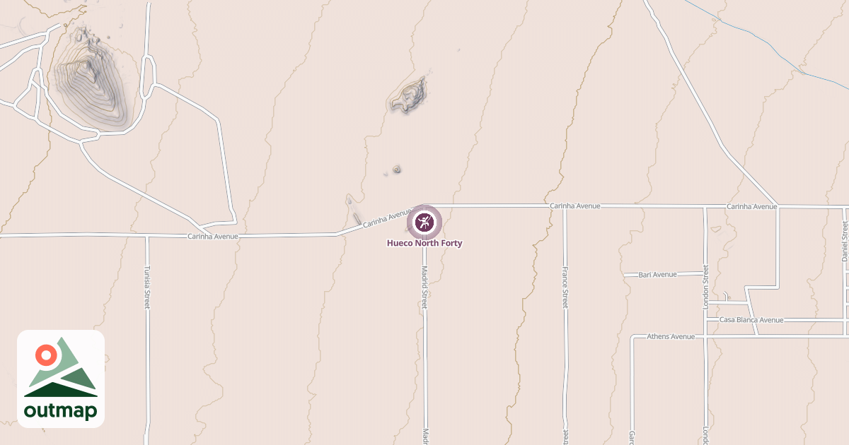 Map of Hueco North Forty