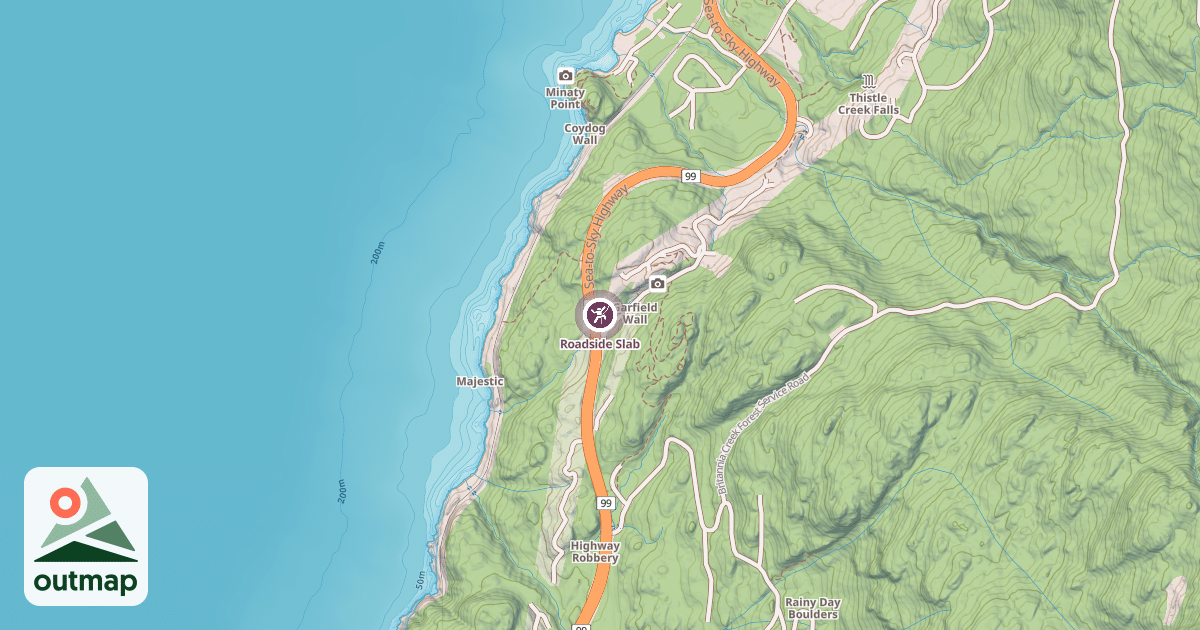 Map of Roadside Slab