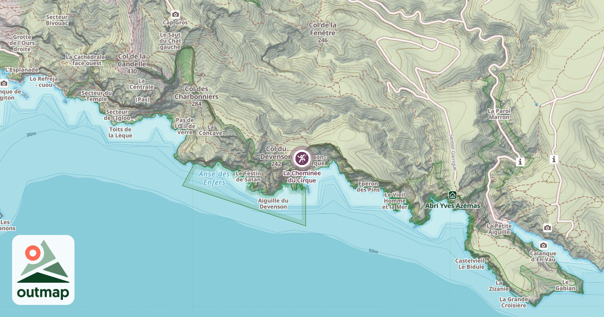 Map of La Cheminée du Cirque