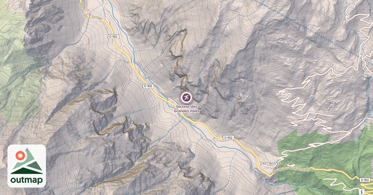 Map of Secteur des Grandes Voies