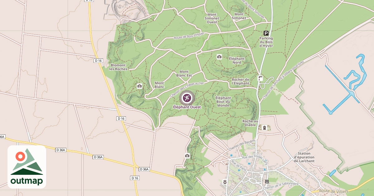 Map of Éléphant Ouest