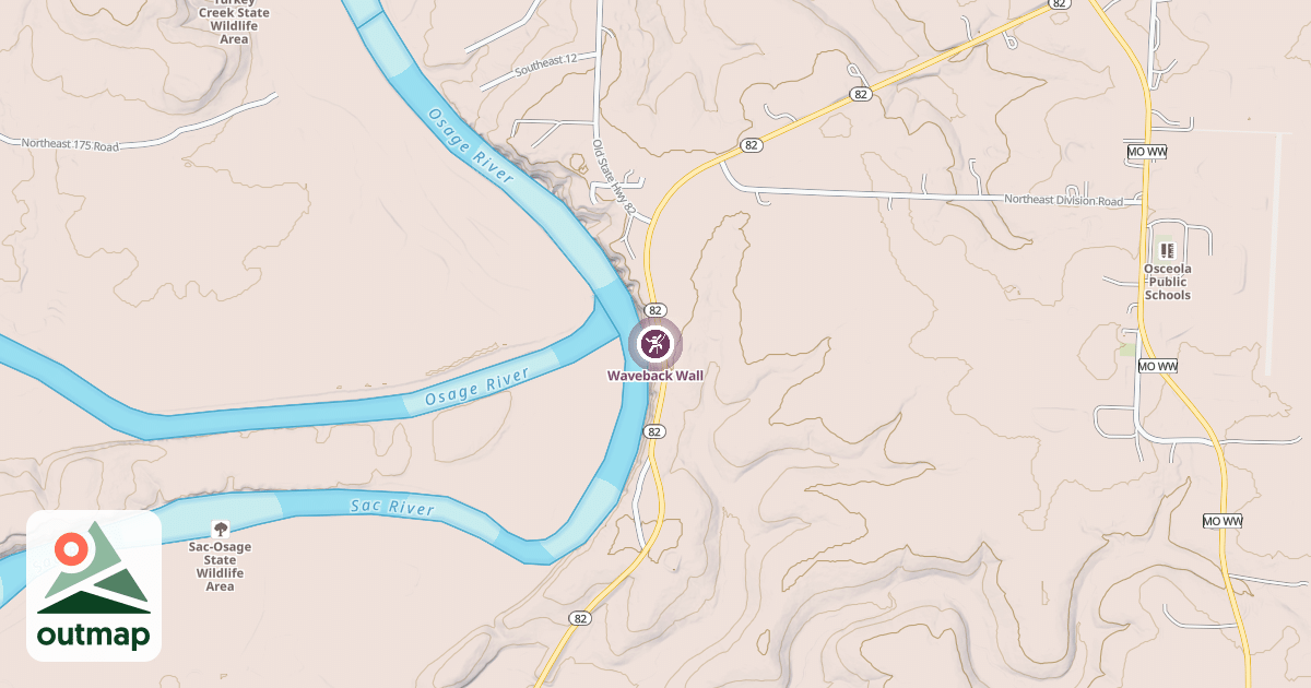 Map of Waveback Wall