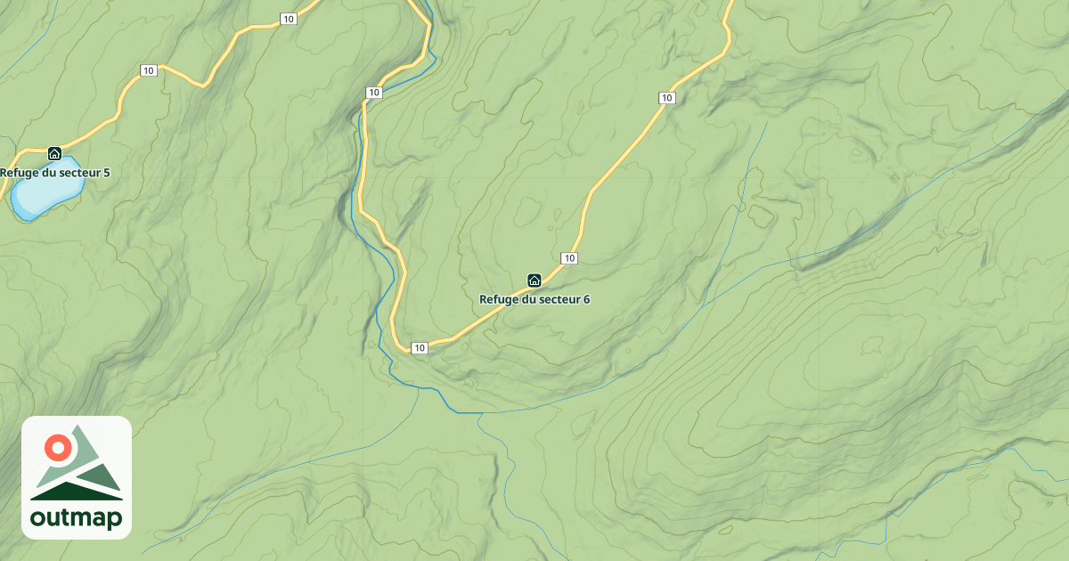 Map of Refuge du secteur 6