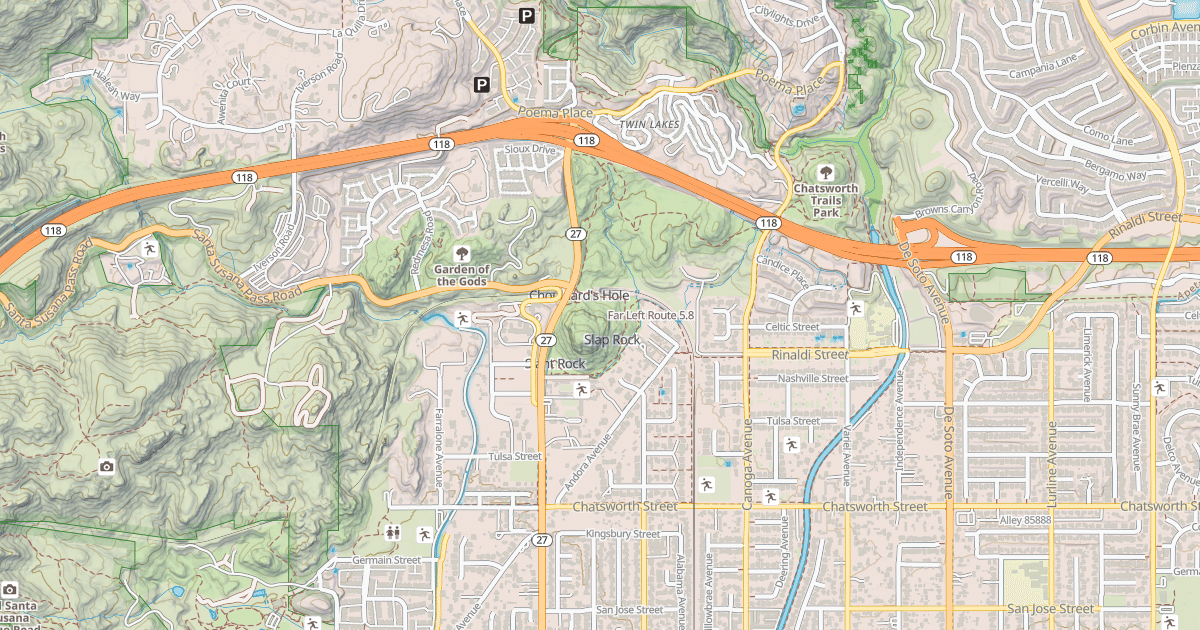 Map preview of Far Left Route