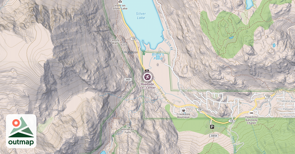 Map of Roadside Ice - Center