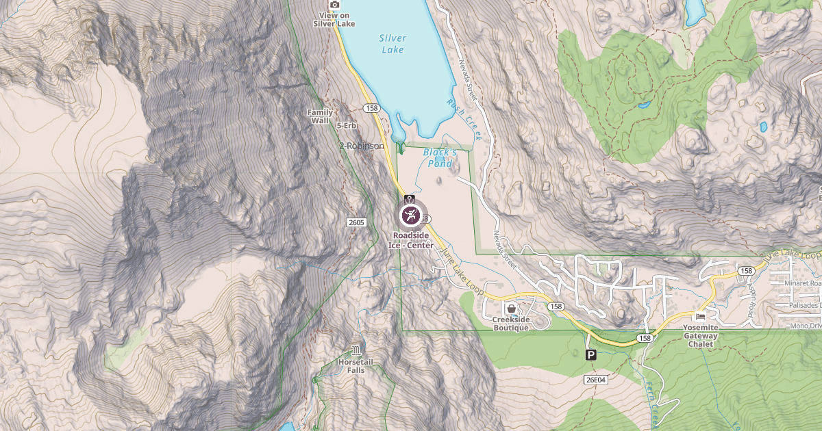 Map preview of Roadside Ice - Center