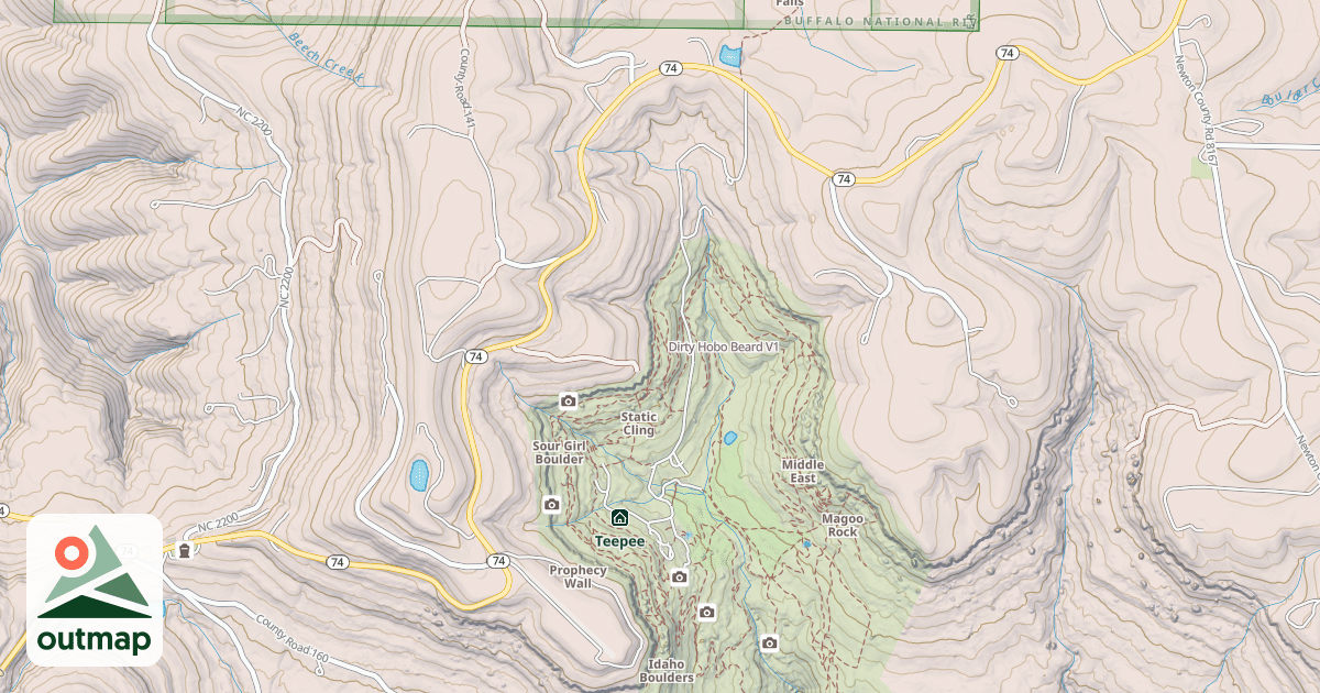 Map of Dirty Hobo Beard