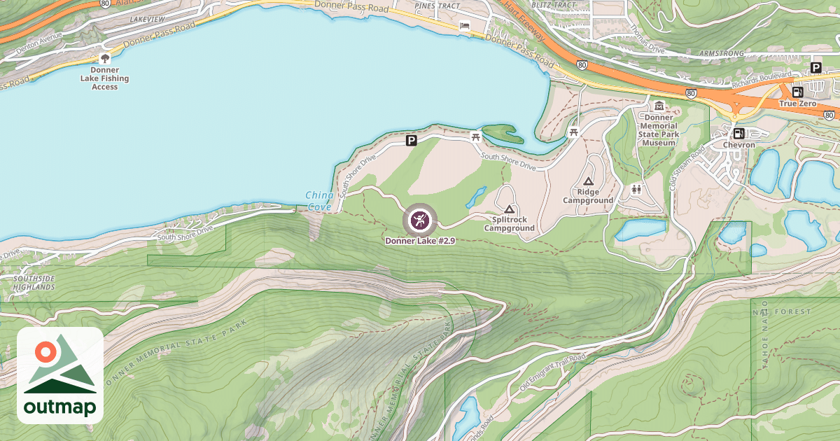 Map of Donner Lake #2.9