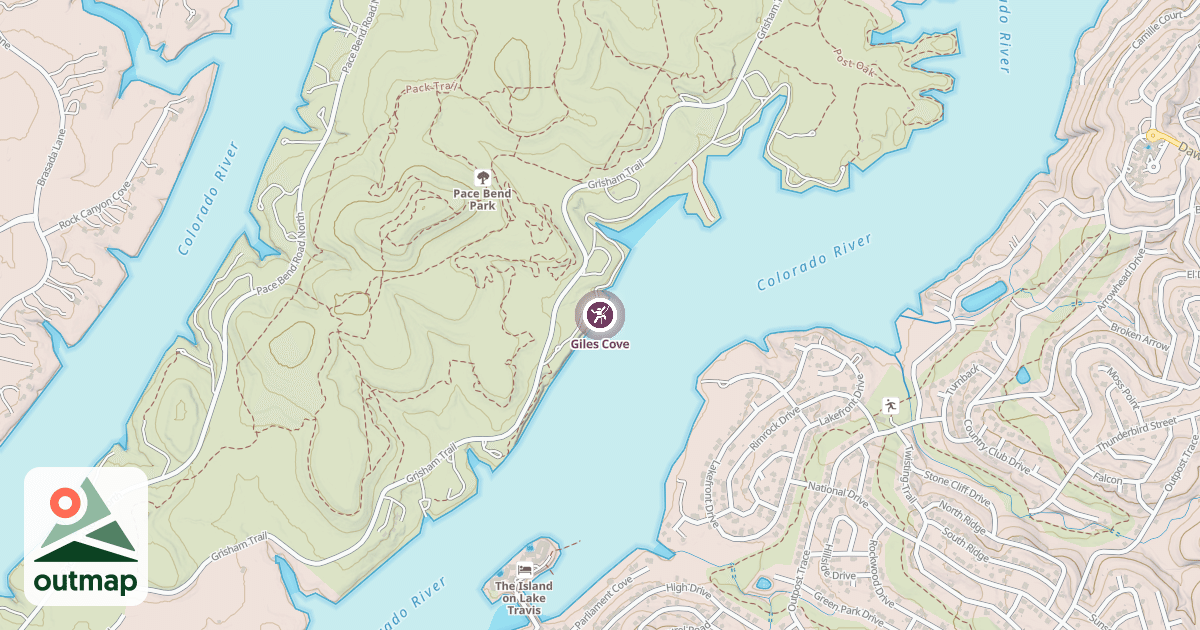 Map of Giles Cove