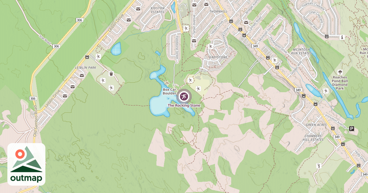 Map of The Rocking Stone