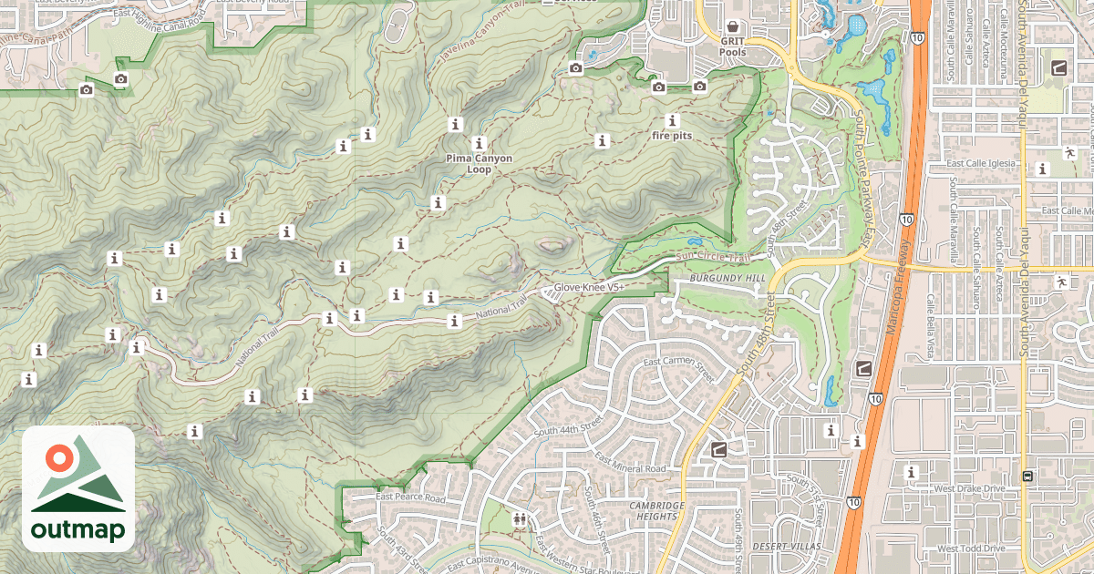 Map of Glove Knee