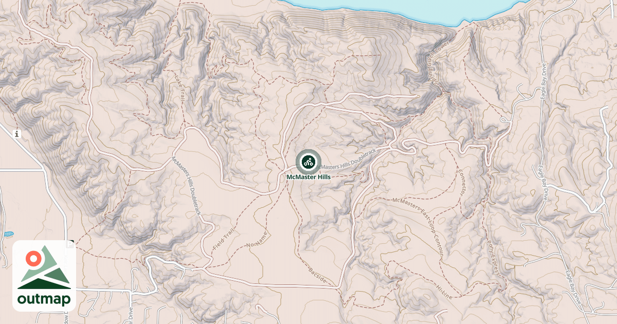Map of McMaster Hills