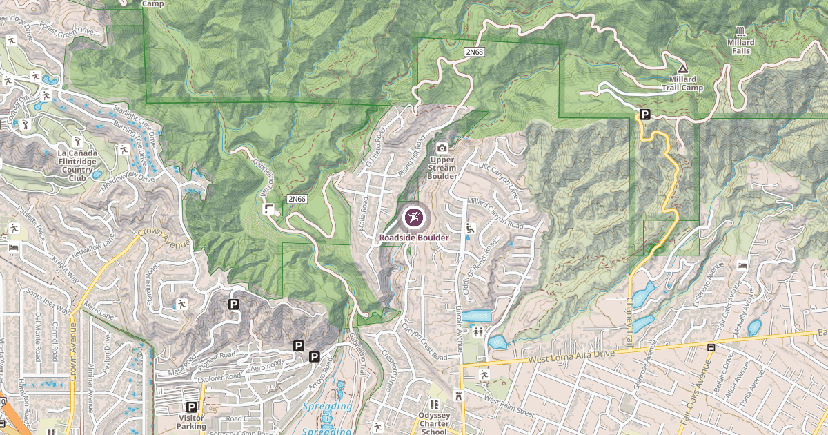 Map preview of Roadside Boulder