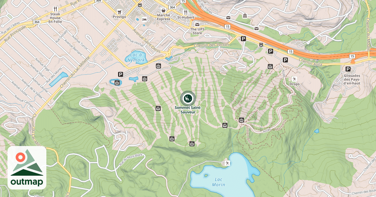 Map of Sommet Saint-Sauveur