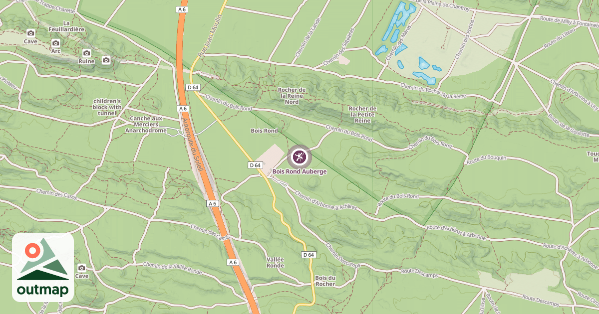 Map of Bois Rond Auberge