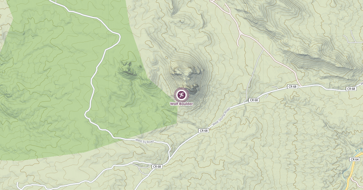 Map preview of Wolf Boulder