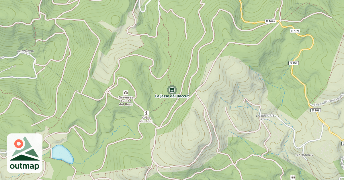 Map of La Jasse dal Baccut