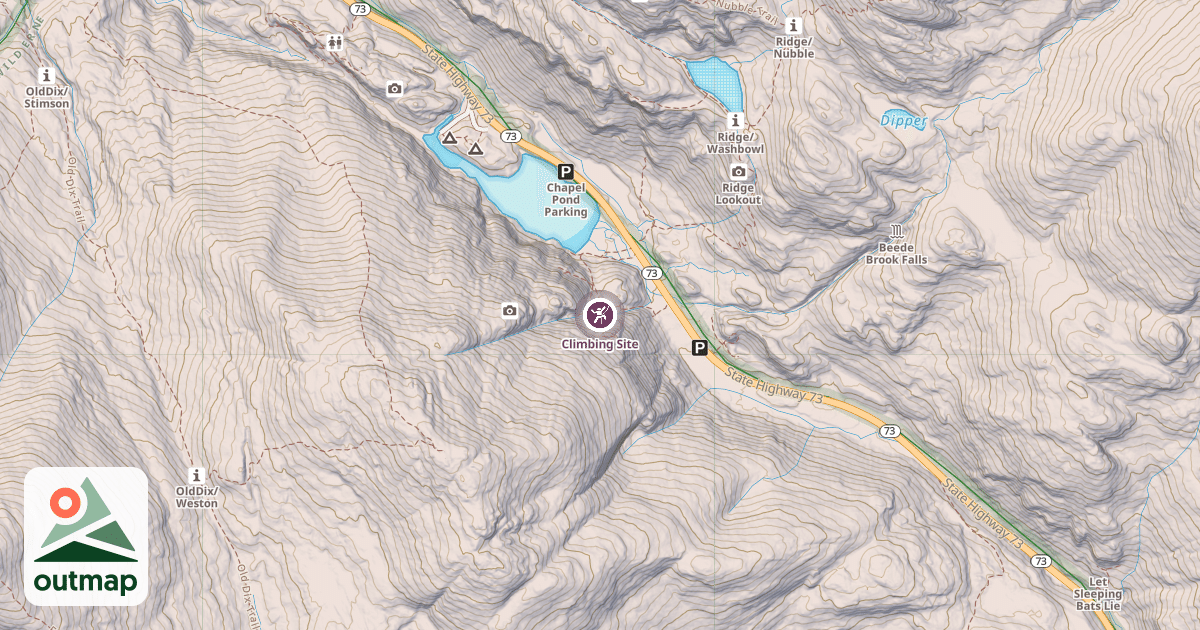 Map of Climbing Site