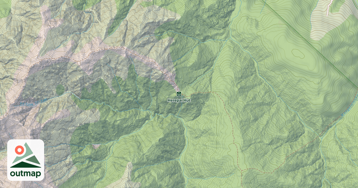Map of Herepai Hut