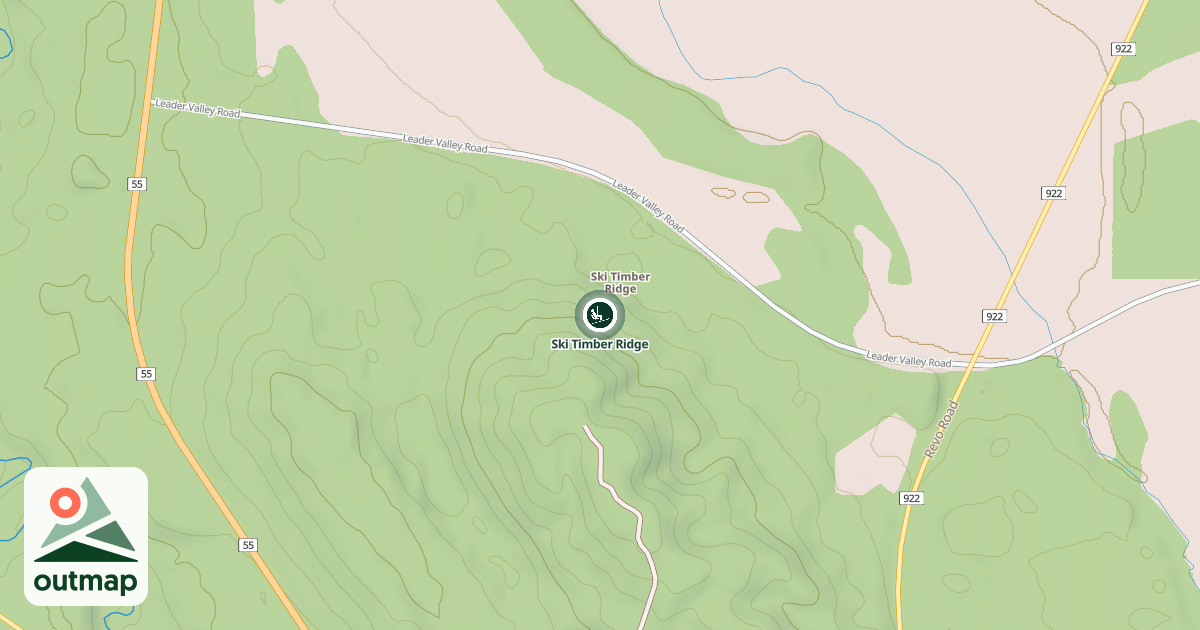 Map of Ski Timber Ridge