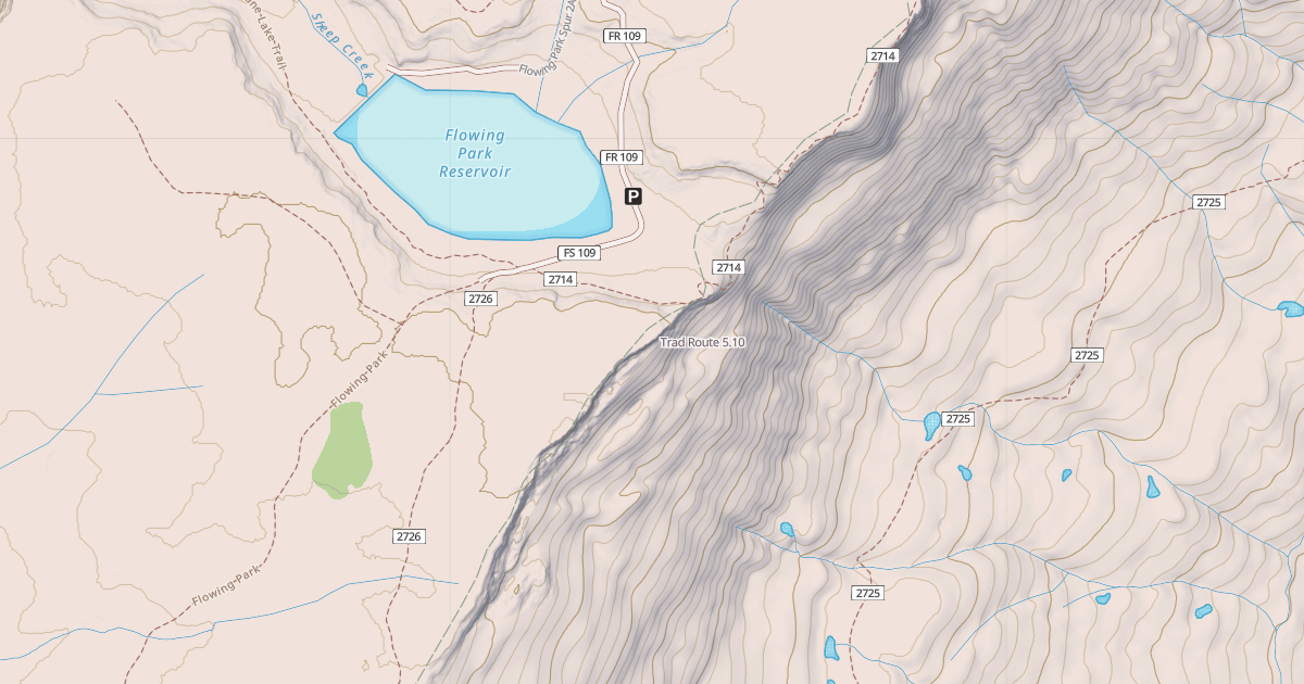 Map preview of Trad Route