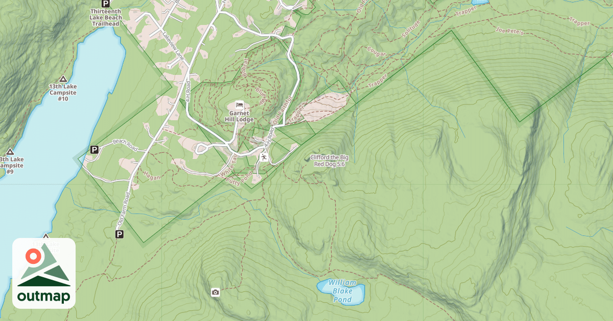 Map of Clifford the Big Red Dog