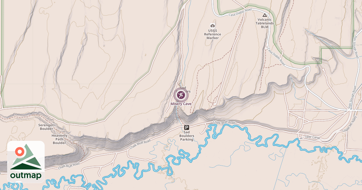 Map of Misery Cave
