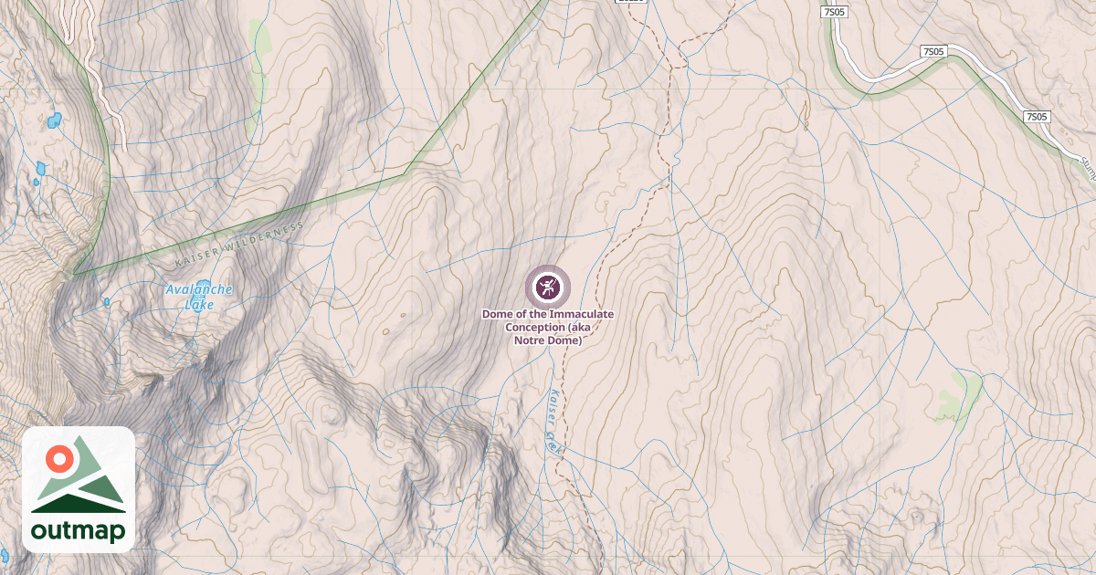 Map of Dome of the Immaculate Conception (aka Notre Dome)