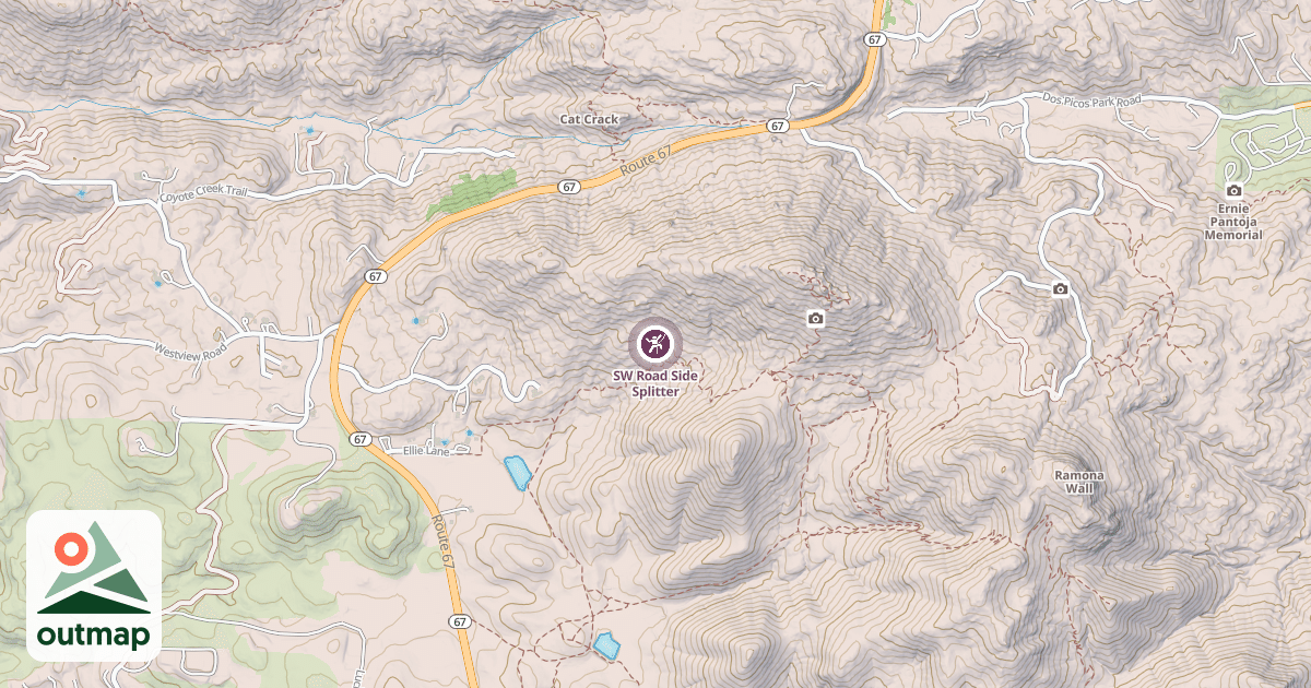 Map of SW Road Side Splitter