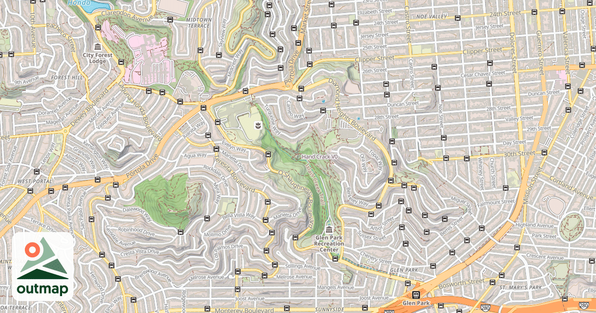 Map of Hand Crack