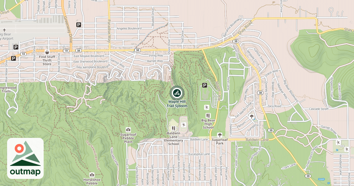 Map of Maple Hill Trail System