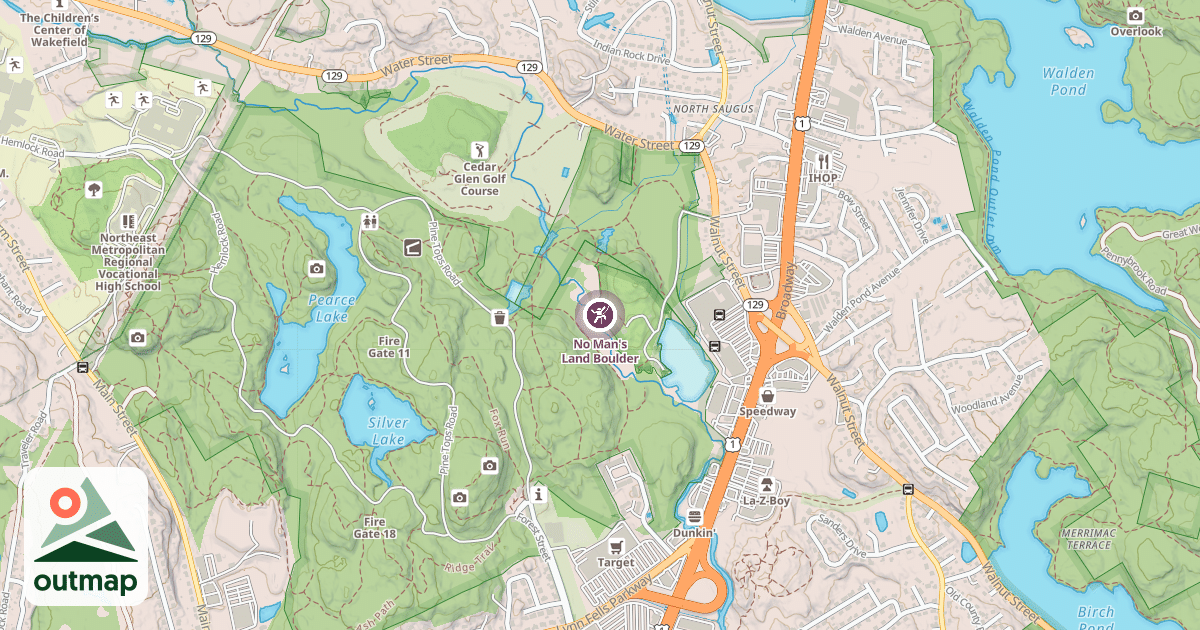 Map of No Man's Land Boulder