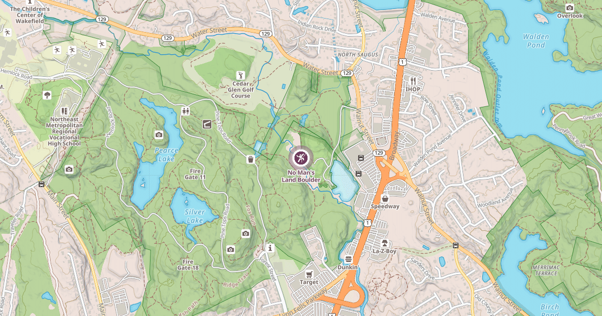 Map preview of No Man's Land Boulder
