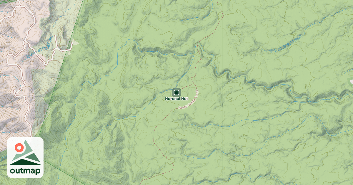 Map of Hurunui Hut