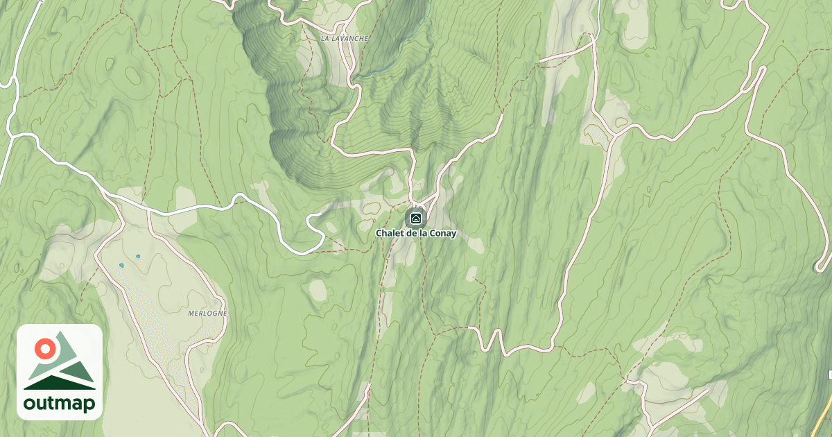 Map of Chalet de la Conay