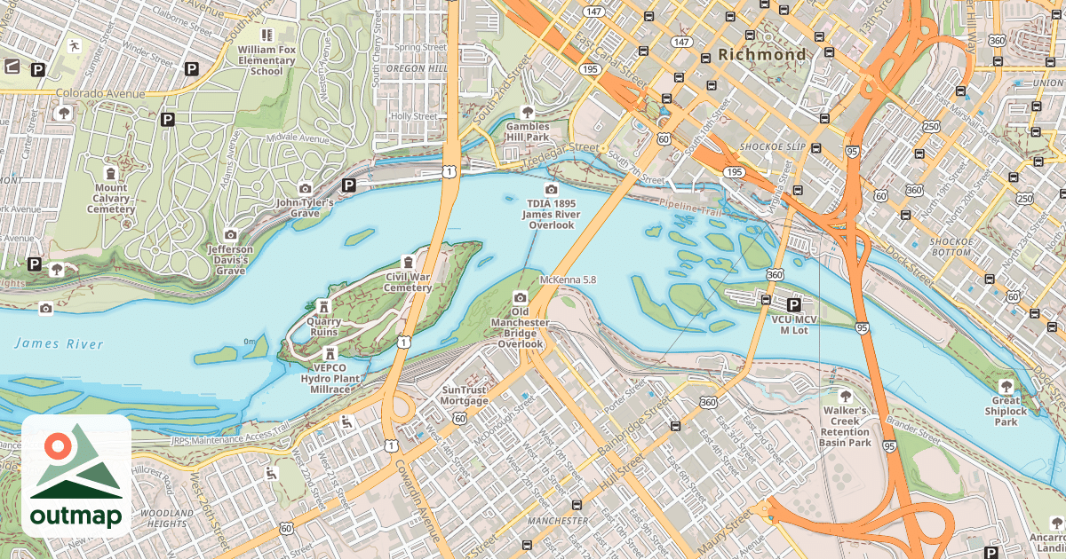 Map of McKenna