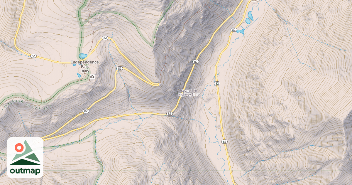 Map of Key To The Highway