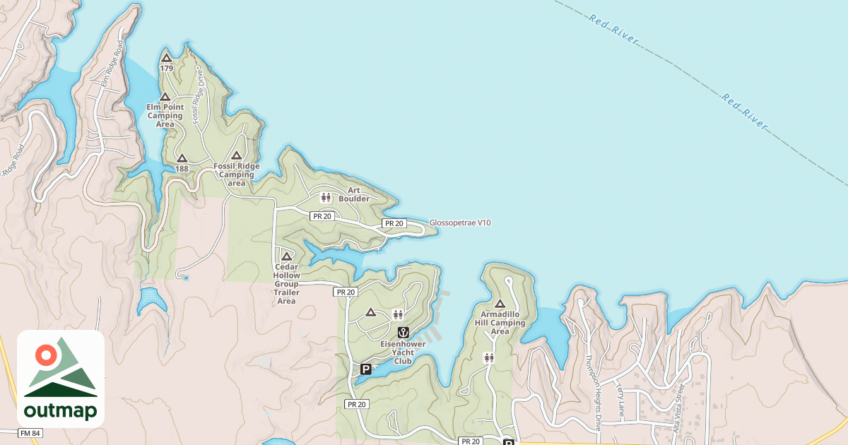 Map of Glossopetrae