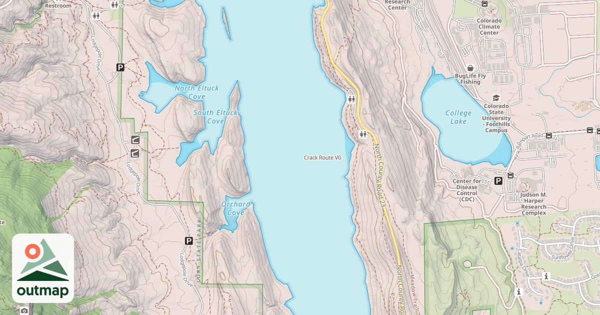 Map of Crack Route