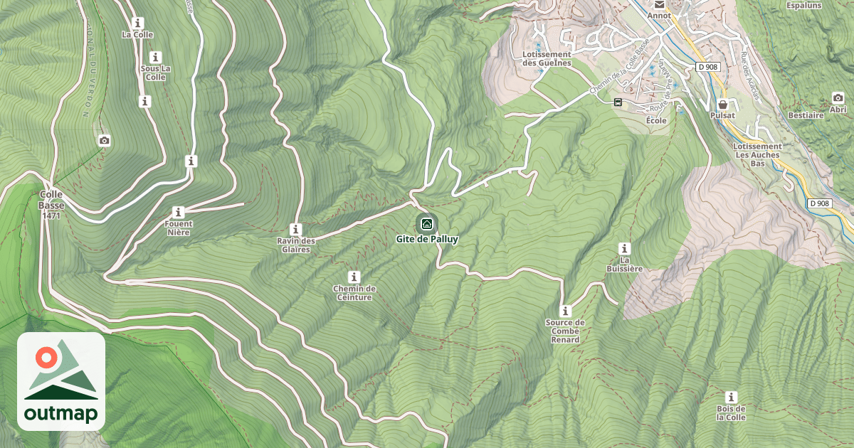 Map of Gite de Palluy