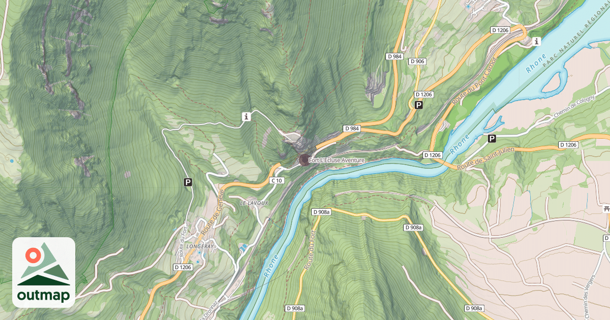 Map of Fort L'Ecluse Aventure